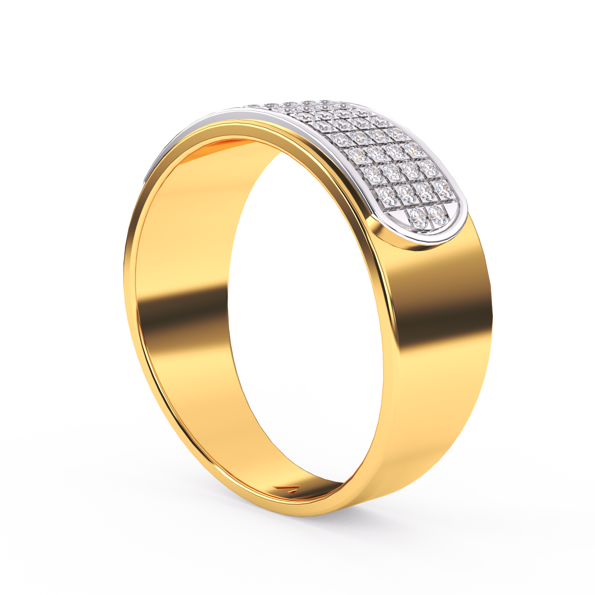 Classic Diamond Half Eternity Men’s Ring